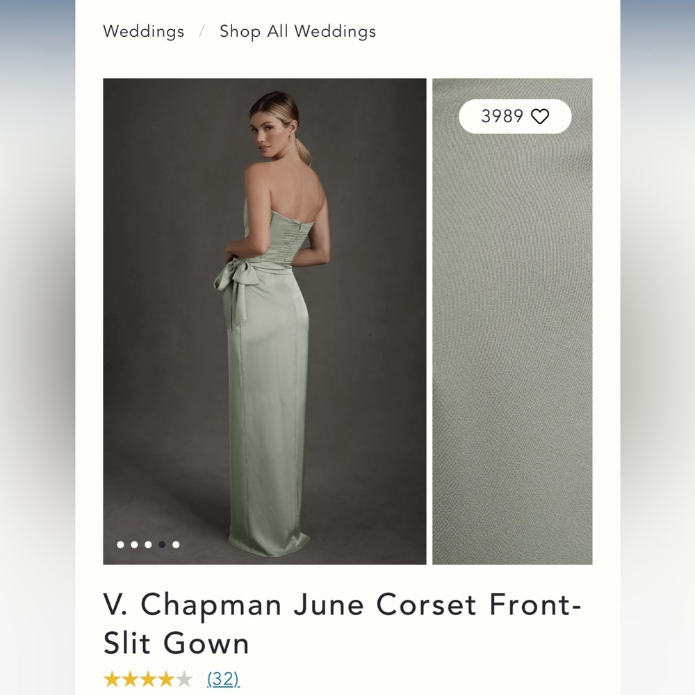 June corset dress BHLDN size 6 worn once for sisters wedding! GREAT condition